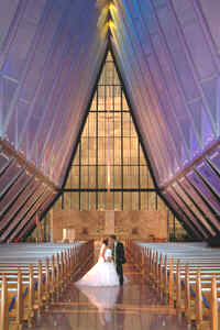 United States Air Force Academy Chapel - Wedding Picture